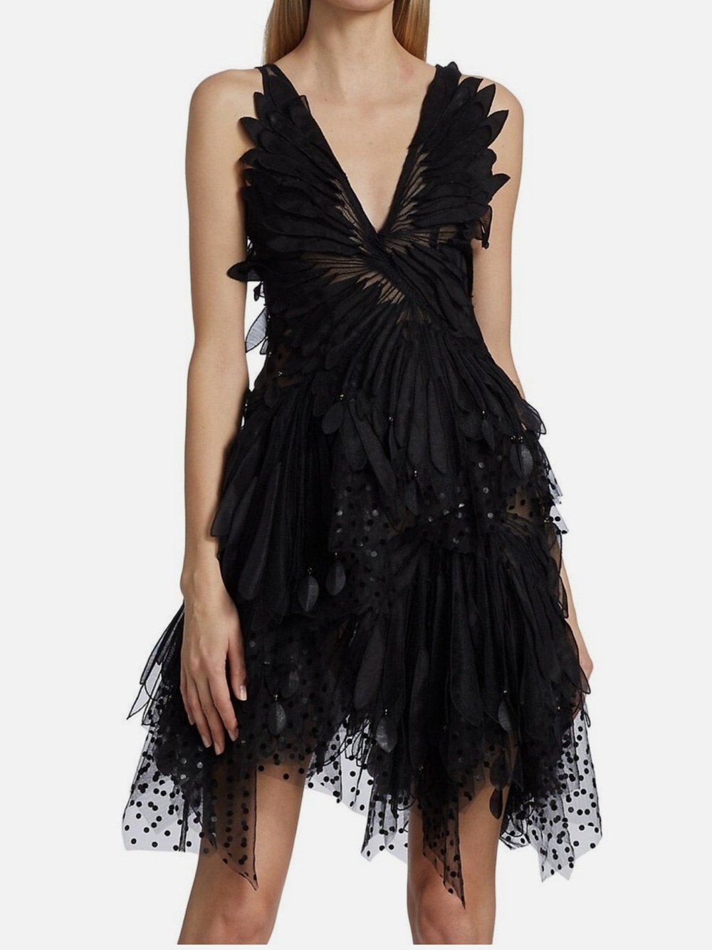 RARE Zimmermann couture feather dress